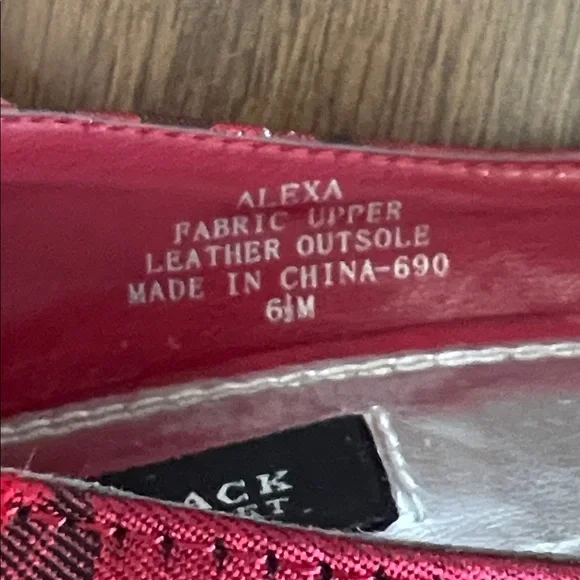 White House Black Market Alexa Red Floral Rosette Pumps - Picture 9 of 13